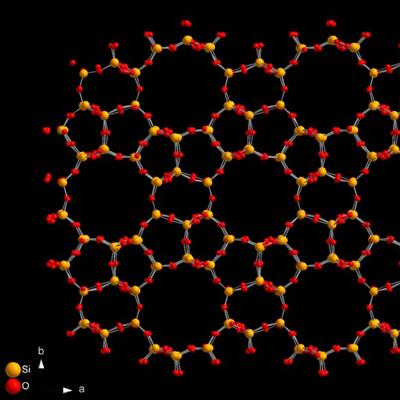 The molecular structure of ZSM-5 zeolite